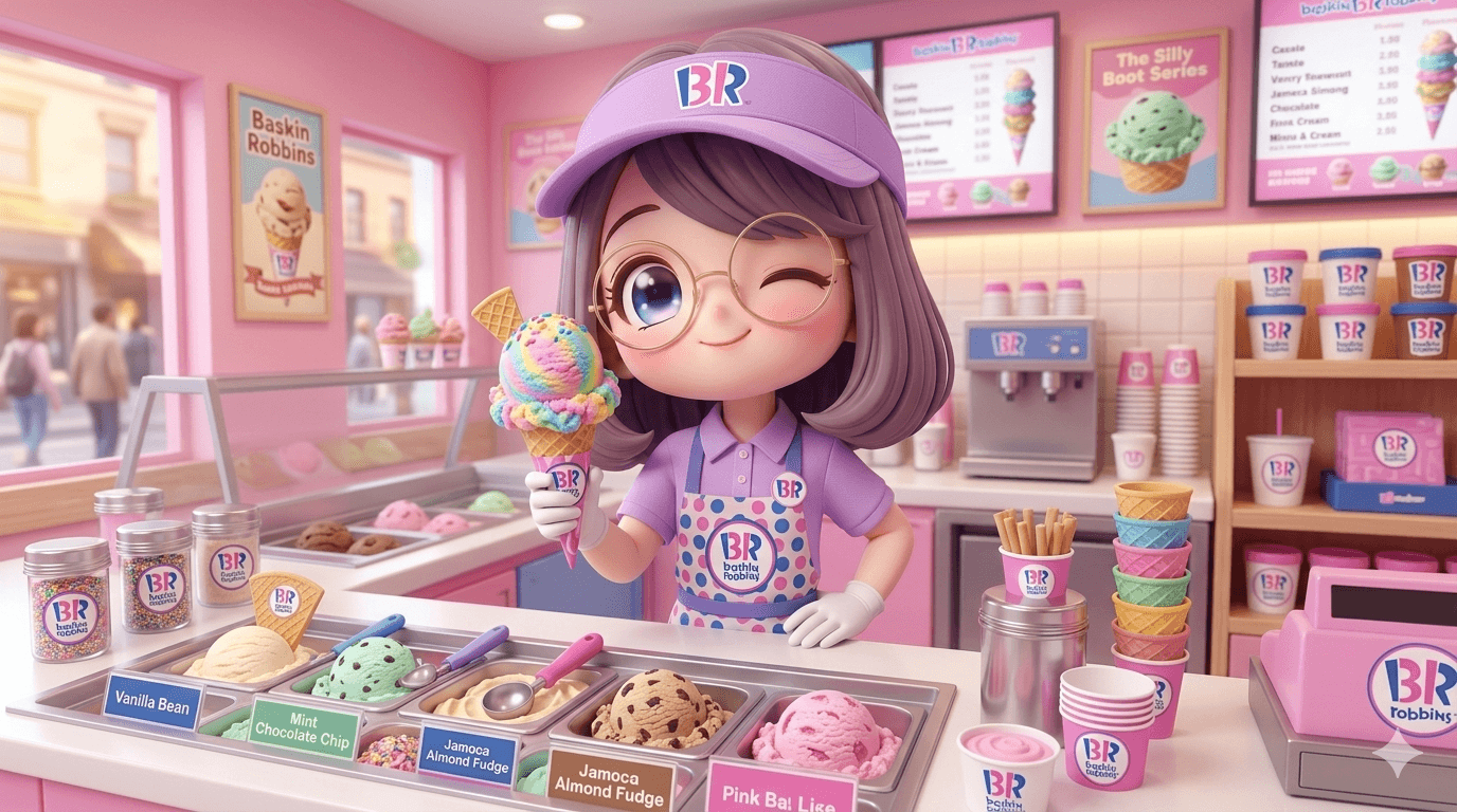 Baskin Robbins 观察笔记 - 消失的粉色围裙